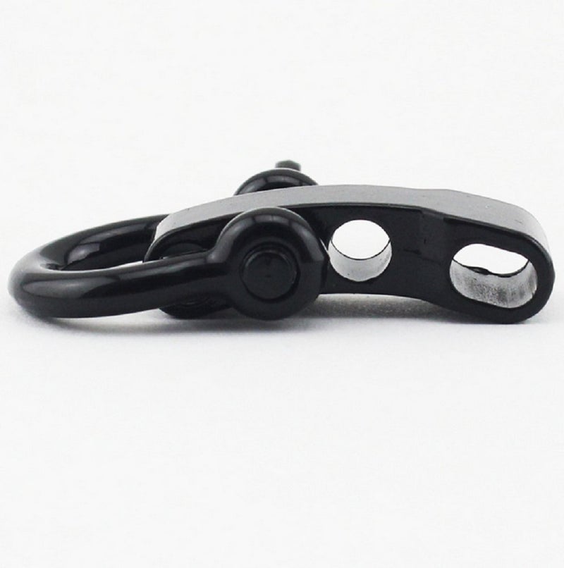 DODXIAOBEUL 10 Set Adjustable Alloy Umbrella Rope Holder, U Shape Anchor Shackle, Does Not Fade (Black) - Image 3